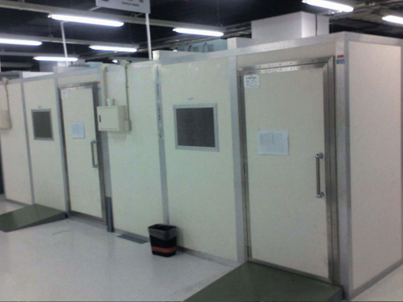 寬頻帶隔音室 室內(nèi)噪聲≥95dB(A)，室外≤60dB(A)